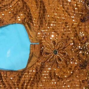 Ready made blouse with multi color embroidery-